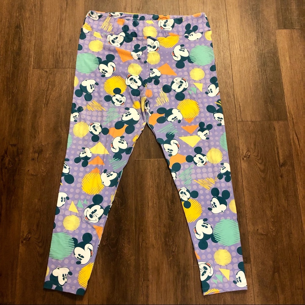 LuLaRoe Mickey Disney Leggings TC2 18+ Shapes